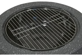 Prenosné ohnisko na drevo s roštom antracit