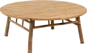 Prírodný bambusový okrúhly konferenčný stôl Bamboo Pliable - Ø 120*46cm