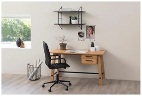 Čierna kancelárska stolička na kolieskach Actona Wislow