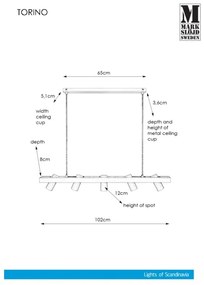 Markslöjd 107783 - Luster na lanku TORINO 5xGU10/7W/230V