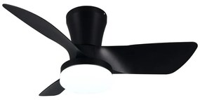 Čierne LED stropné svietidlo Randers – Trio