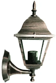 ACA Lighting Vonkajší nástenný lampáš HI6041R max. 60W/E27/IP45, hnedá