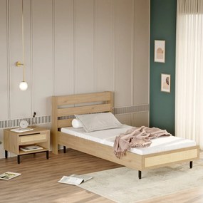 Elegantná jednolôžková posteľ Vera s nočným stolíkom