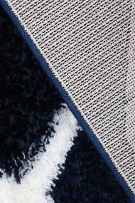 Koberec Boho 613 NAVY BLUE/CREAM rozmery koberec: 60x100 cm