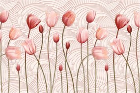 Obraz - Ružové tulipány (90x60 cm)