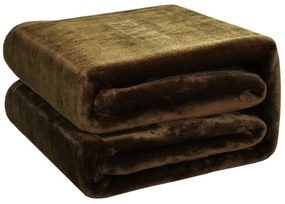 Deka tmavohnedá 150 x 200 cm EMI