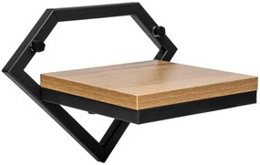 Nástenný stojan na kvety DORON čierny