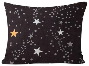 Flanelový povlak na vankúš STELLAR 40x50 cm, tmavo sivý