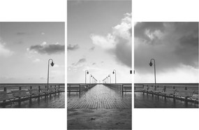Obraz - Promenáda pri pobreží (90x60 cm)