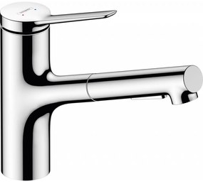 Hansgrohe Zesis M33 - Páková kuchynská batéria 150, vyťahovacia spŕška, 2jet, sBox lite, chróm 74803000