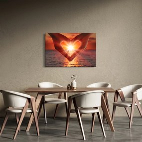 Obraz - Slnko v srdci (90x60 cm)