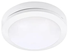 SOLIGHT LED vonkajšie stropné osvetlenie SIENA, 13W, denná biela, 17cm, okrúhle, biele, IP54