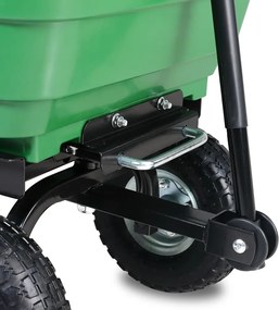 Záhradný vozík JEREMY s funkciou naklápania 51x103,5x92,5cm, zelená Gardebruk