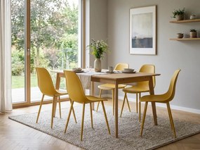 Jedálenská stolička OSAKA plastová, horčicová