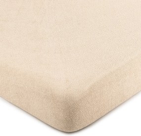 4Home froté prestieradlo béžová, 100 x 200 cm