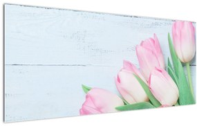 Obraz - Kytica tulipánov (120x50 cm)