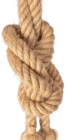 Stropné svietidlo 2 ROPES - kov / lano