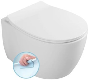 ISVEA SENTIMENTI, závesná WC misa, Rimless, 36x51cm, biela, 10AR02012