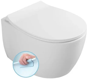 ISVEA SENTIMENTI, závesná WC misa, Rimless, 36x51cm, biela, 10AR02012