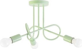 Prisadený luster OXFORD 3xE27/15W/230V zelený