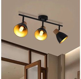 Brilagi - Bodové svietidlo ODENSE 3xE14/10W/230V kaučukovník/čierna