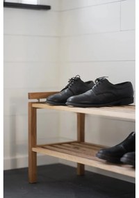 Skrinka na topánky z dubového dreva v prírodnej farbe Confetti – Rowico