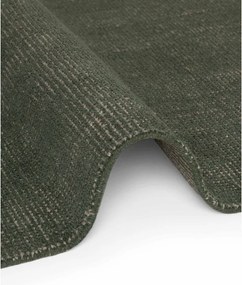 Tmavozelený ručne tkaný vlnený okrúhly koberec ø 200 cm Greenwich – Ted Baker