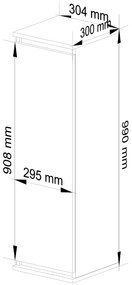 Závesná skrinka Wren (dub sonoma + wenge). Akcia -17%. Vlastná spoľahlivá doprava až k Vám domov. 1069088