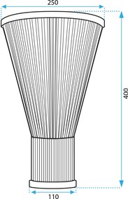 Toolight Toolight, nástenné svietidlo 1xE27 APP1272-1W, prírodná hnedá, OSW-02404
