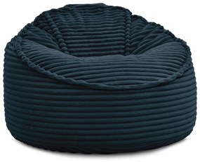 Tmavomodrý menčestrový sedací vak Socrate – Bobochic Paris