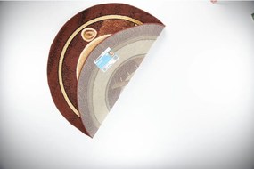 TA Koberec 5118D HNEDÉ ATLASOVÉ KOLESO Rozmer: 80x80 cm