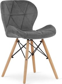 Jedálenská zostava TODI 80cm okrúhly stolový set biely a 2 stoličky LAGO sivé + 2 stoličky LAGO sivé  ZADARMO