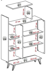 Knižnica Form White