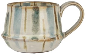 Ib Laursen Keramický hrnček Kalmar Dusty Blue Stripes 200 ml