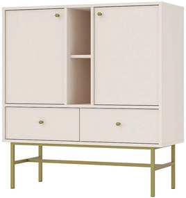 Komoda Tokyo 3 2F 2S pieskovo béžová 825