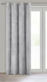 ZÁVES NA KRÚŽKOCH AGIS 140X250 CM STRIEBORNÁ