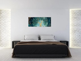 Obraz – Strom života vo vesmíre (120x50 cm)