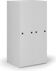 Veľkokapacitná skriňa s výsuvnými regálmi, 989 × 846 × 2000 mm, sivý