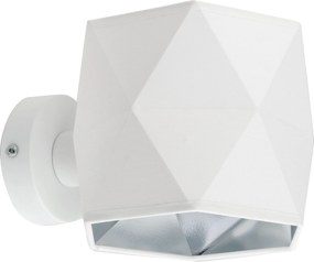TK-LIGHTING Moderné nástenné svietidlo SIRO WHITE, 1xE27, 60W, biele
