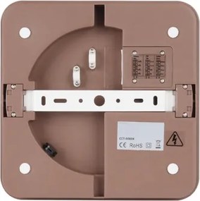 Brilagi-LED Vonkajšie svietidlo so senzorom BENE LED/18W/230V 21,5x21,5 cm hnedá IP54