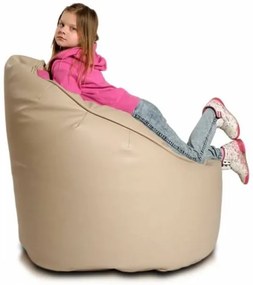 INTERMEDIC SK - Sedací vak Star 85x90 cm | ergonomický dizajn s podrúčkami, 300 l Farba: E17 - Sivá svetlá (Ekokoža)