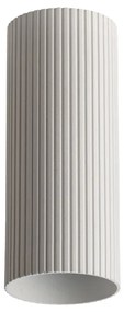 Minimalistické bodové svietidlo Lucas Ribbed Tube 30 biela