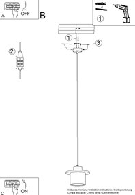 Závesné svietidlo Mab, 1x betónové/drevené tienidlo