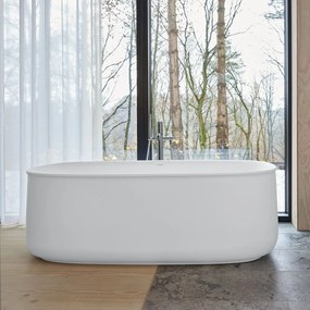 DURAVIT Zencha voľne stojaca vaňa z materiálu DuraSolid, s odtokom v strede (vytvarovaný sklon na jednej strane), 1600 x 850 x 600 mm, biela, 700462000000000