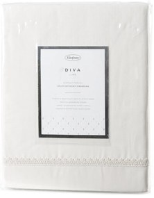 SATÉNOVÉ OBLIEČKY DIVA 160X200 CM, 2 KS 70X80 CM KRÉMOVÉ