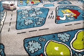 Dekorstudio Detský koberec KIDS - Modrá cesta Rozmer koberca: 80x150cm
