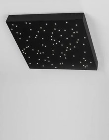 Stropné svietidlo LED so stmievaním Cielo 30 čierne s diaľkovým ovládaním