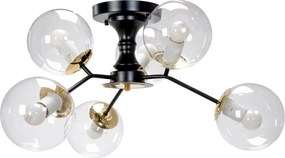 Toolight Toolight, stropné svietidlo 6xE27 APP1134-6C, čierna-zlatá, OSW-40107