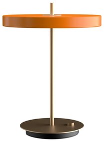 Oranžová LED stolová lampa so stmievačom s kovovým tienidlom (výška 41,5 cm) Asteria Table – UMAGE