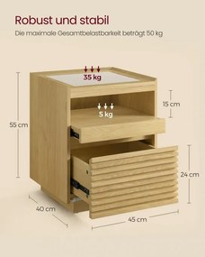 Nočný stolík s LED osvetlením LET614Y70